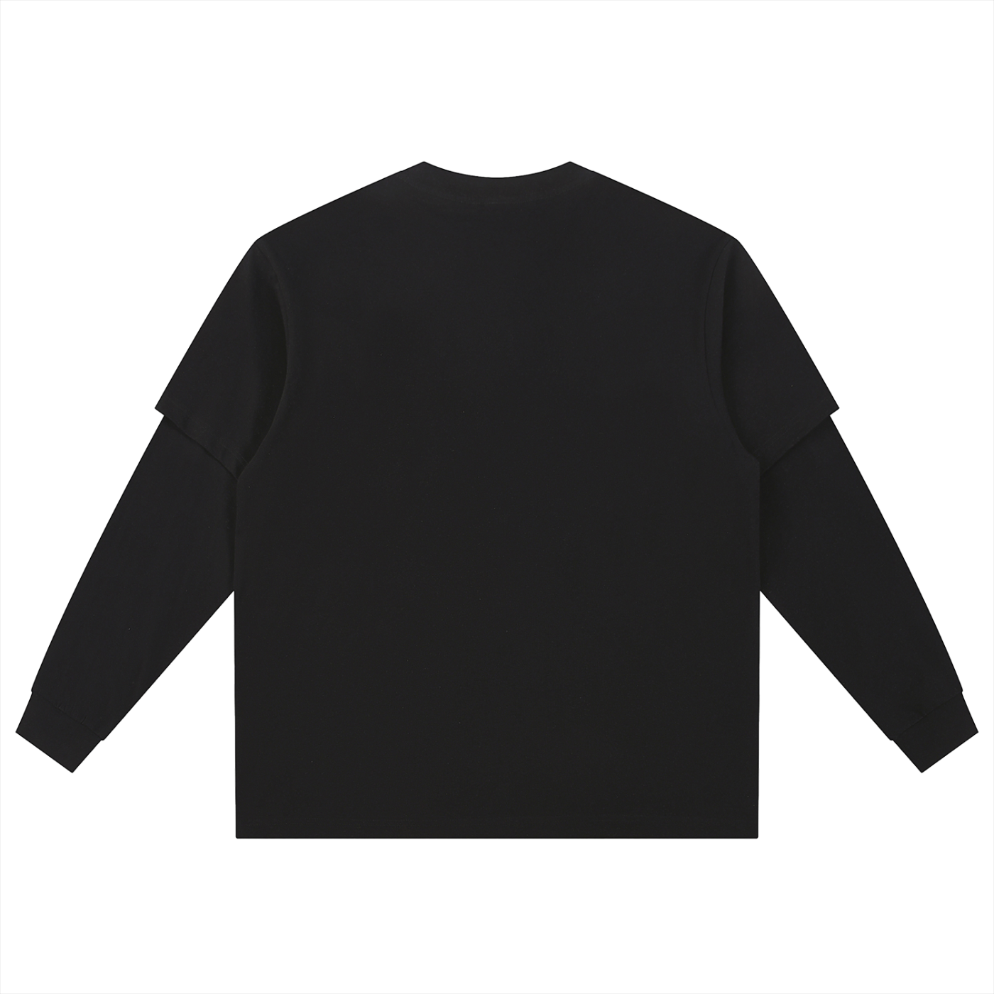 Layered Look Pocket Long Sleeve Tee