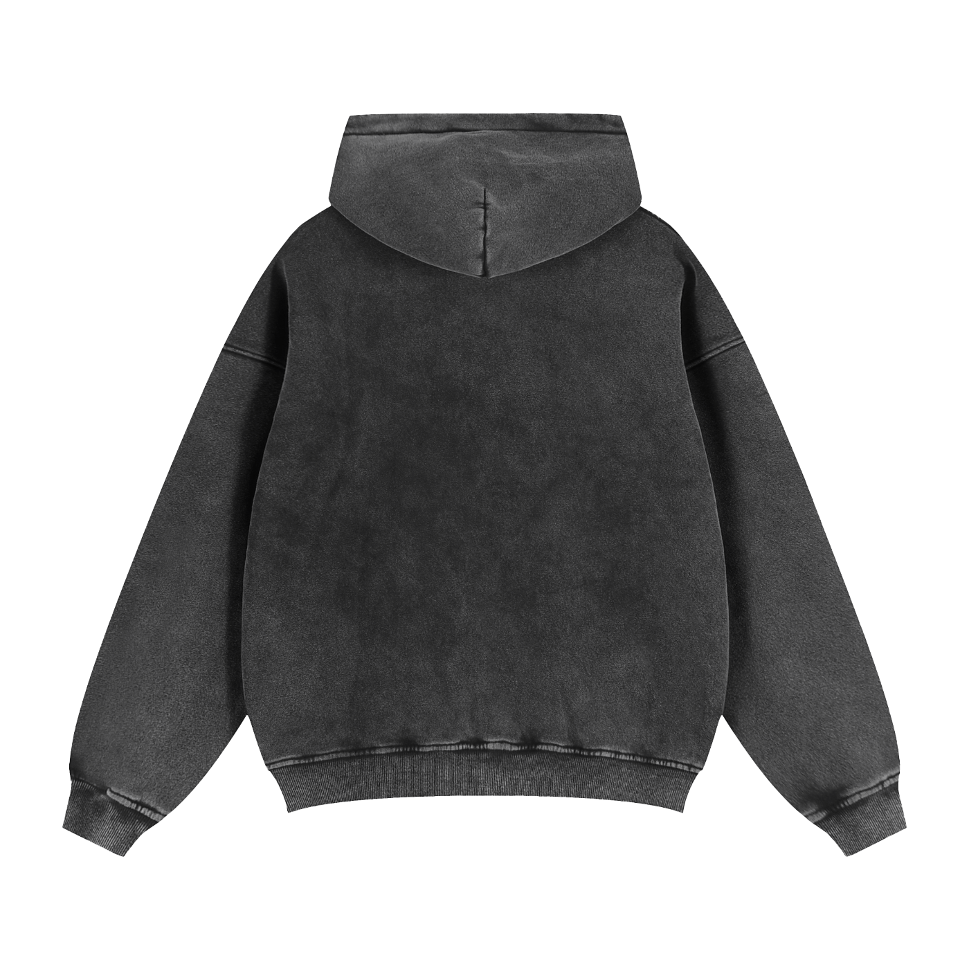 Washed Zip-Up Fleece Hoodie