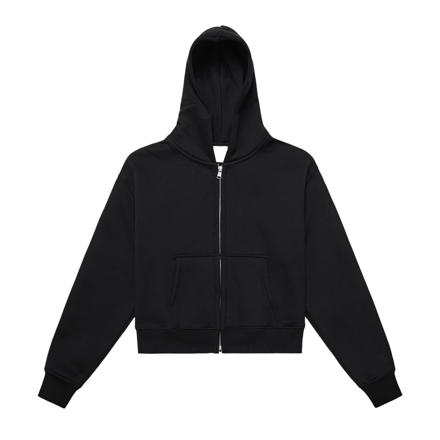 Crest Zip Hoodie | Cropped Cut