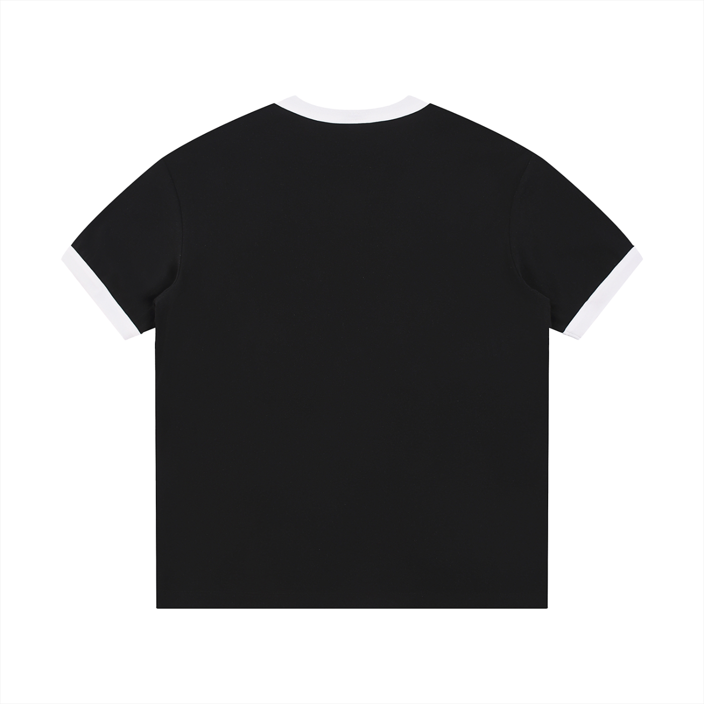 Retro Ringer Tee | Contrast Ribbed Crewneck