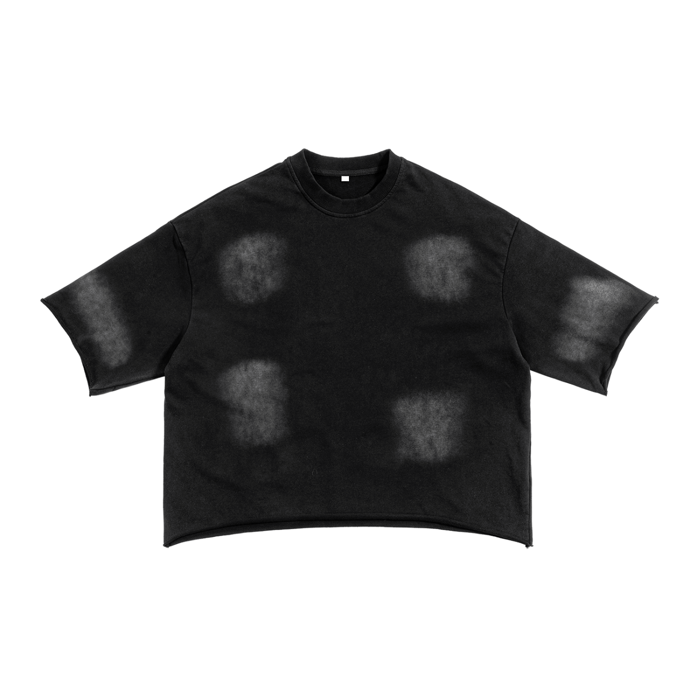 Sunfaded Drop Shoulder T-Shirt | Raw Edge Cotton Blend