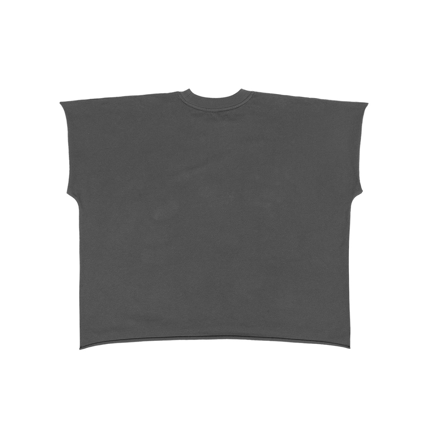 Raw Edge Boxy Cotton Tee