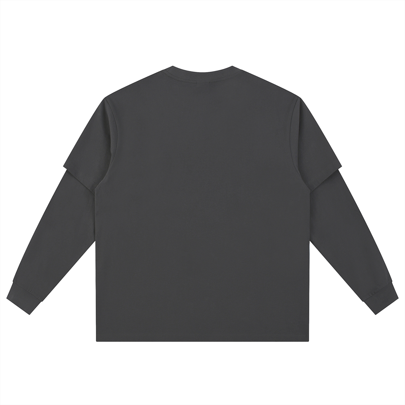 Layered Look Pocket Long Sleeve Tee