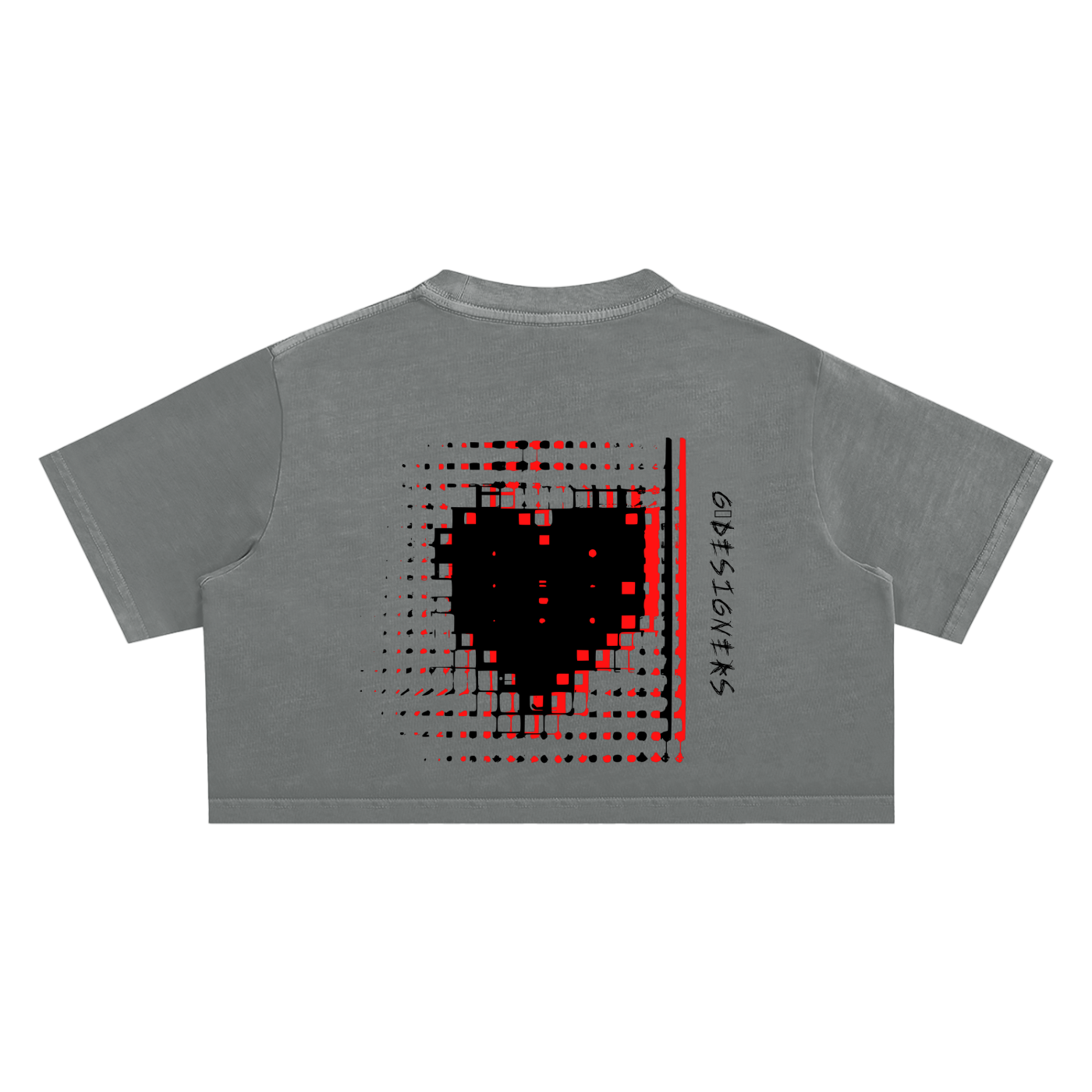 Pixel Heart | Snow Washed Top