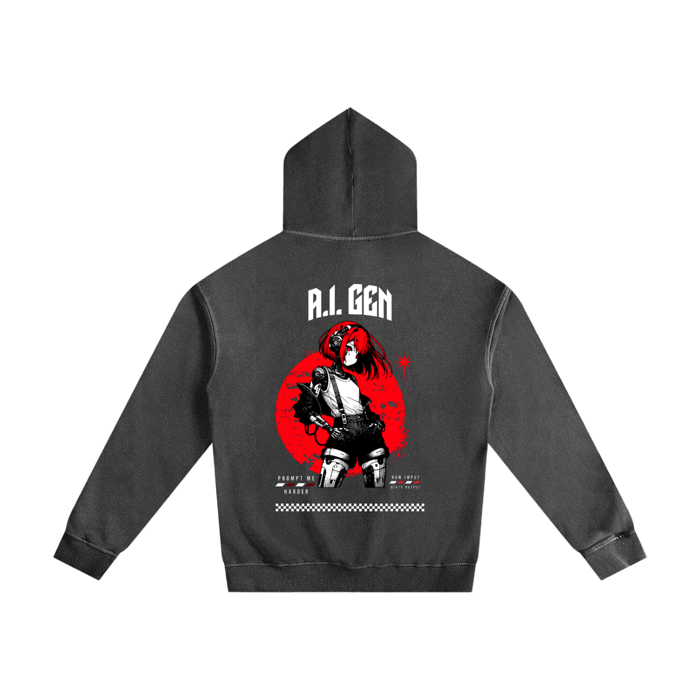 A.I. GEN | Enzyme Washed Hoodie
