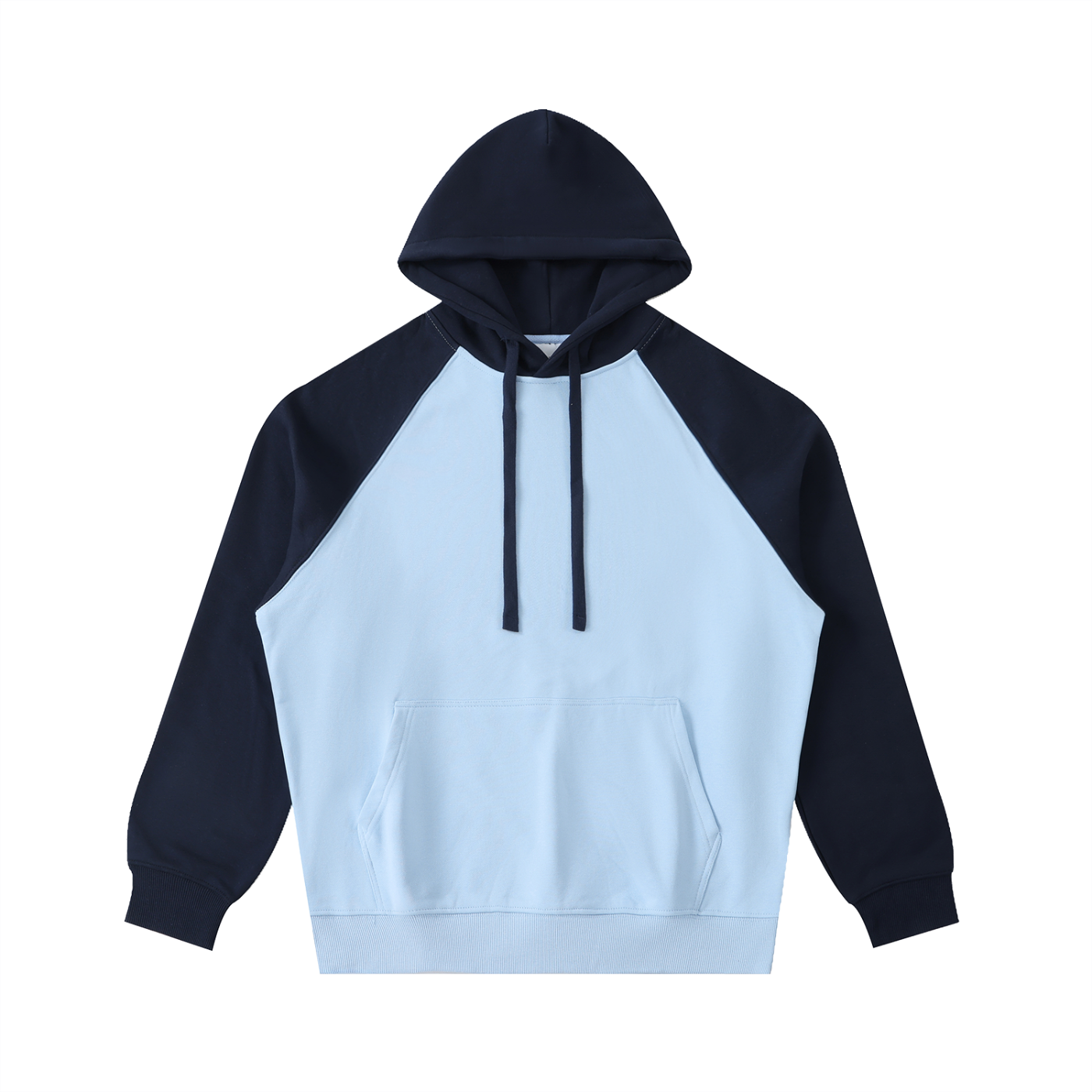 Color Block Raglan Sleeve Hoodie