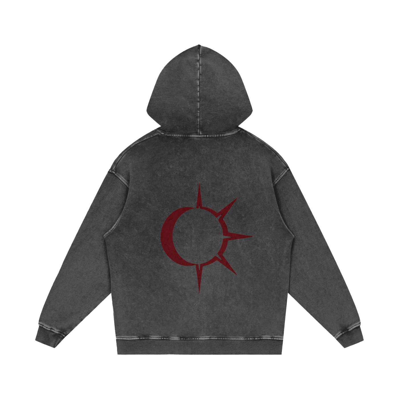 GD Oversized Acid Washed Hoodie