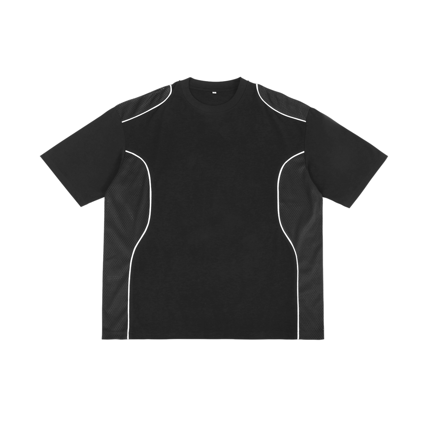 Contrast Piped Panel Tee
