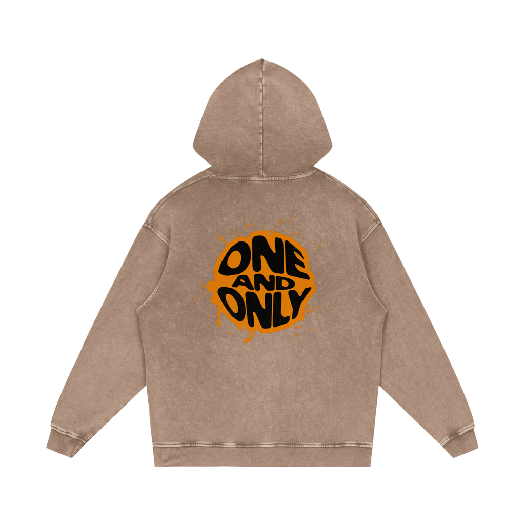 One And Only | Acid Wash Oversize Hoodie
