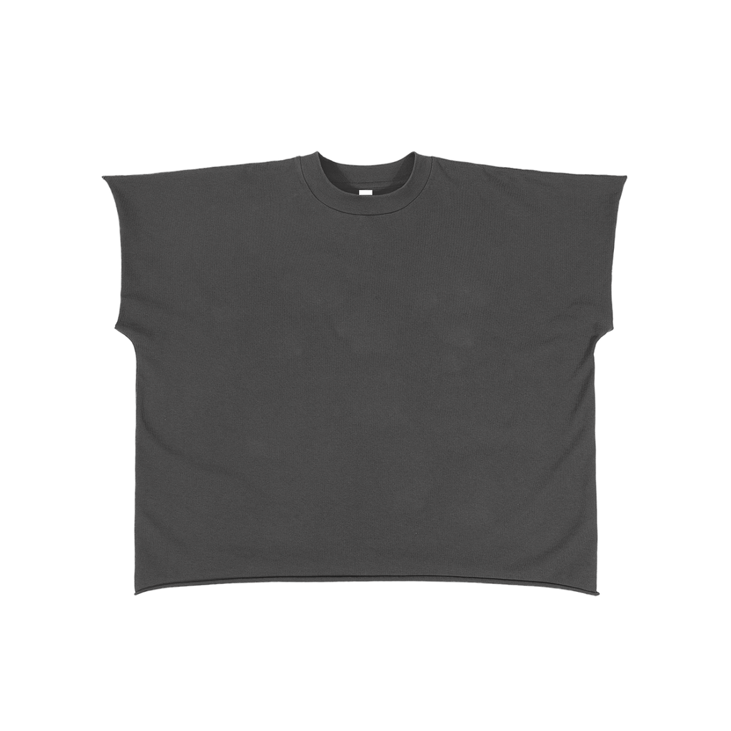 Raw Edge Boxy Cotton Tee