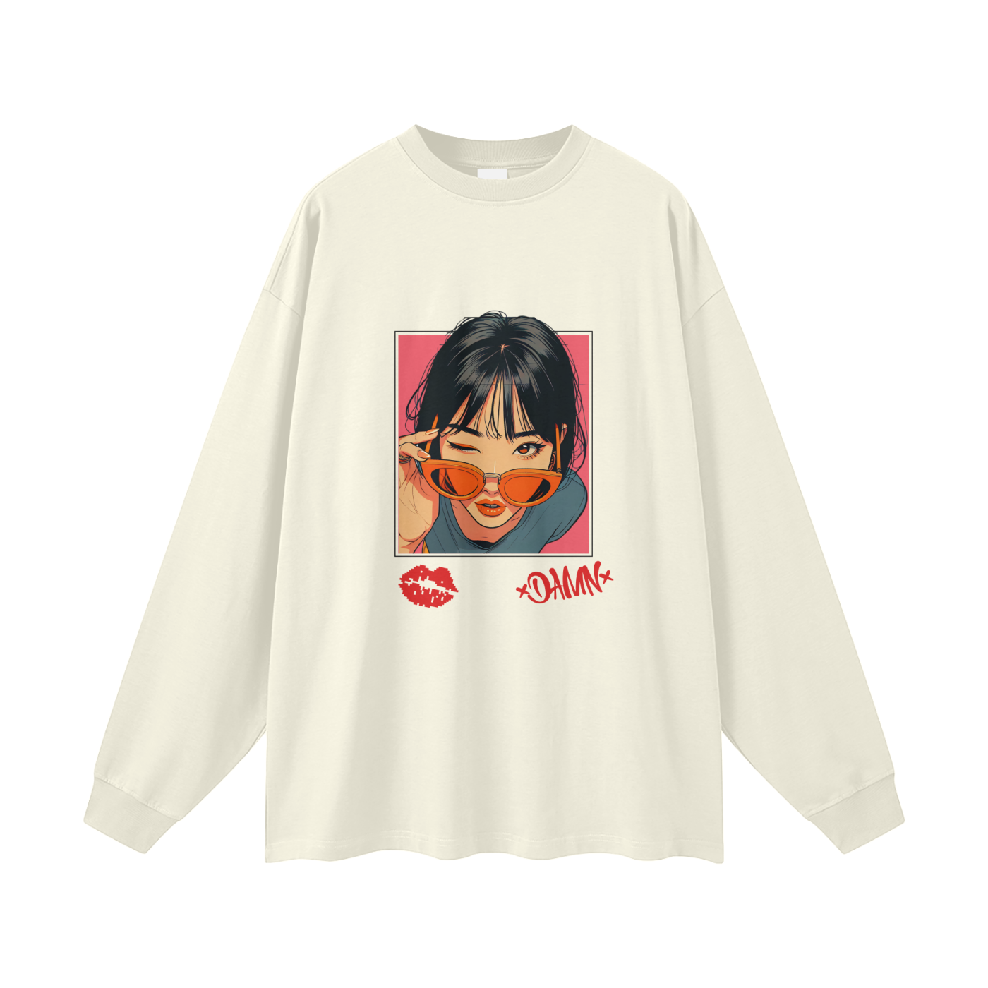 Damn | Long Sleeve Cotton Tee