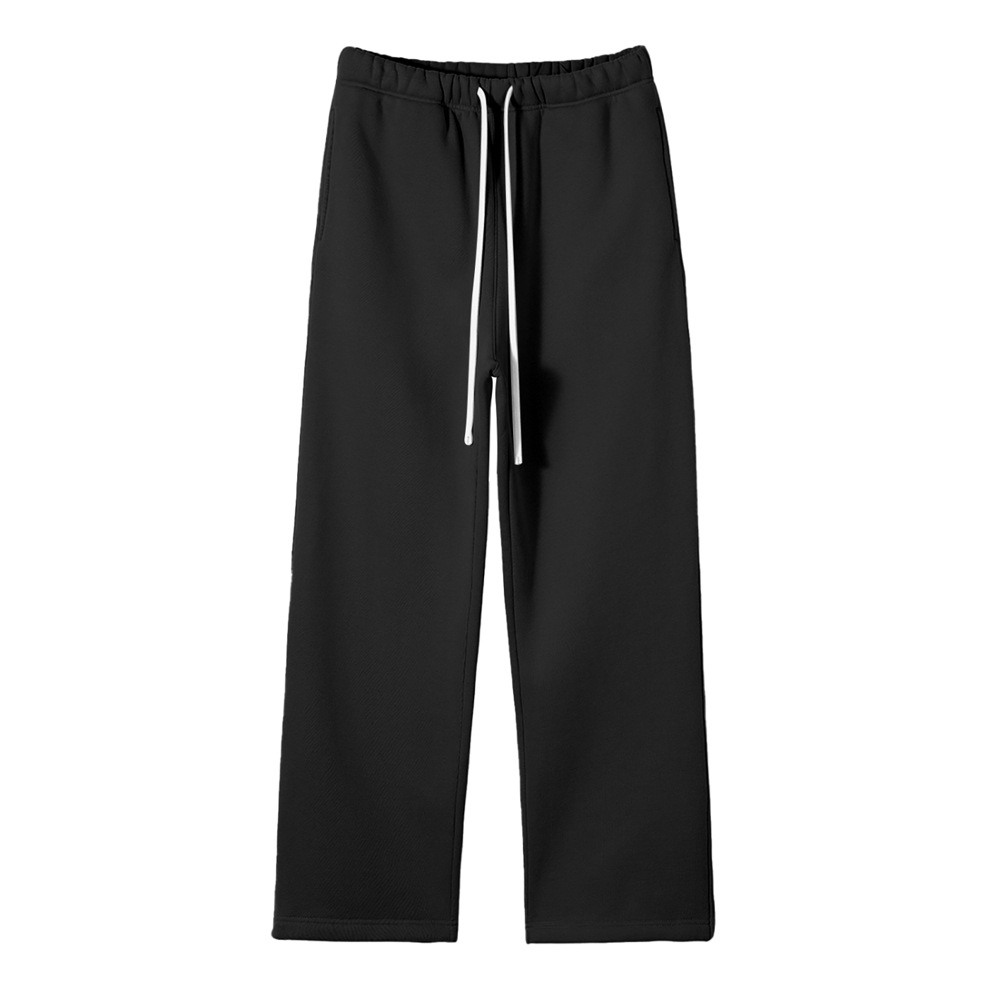 Fleece Straight-Leg Drawstring Pants
