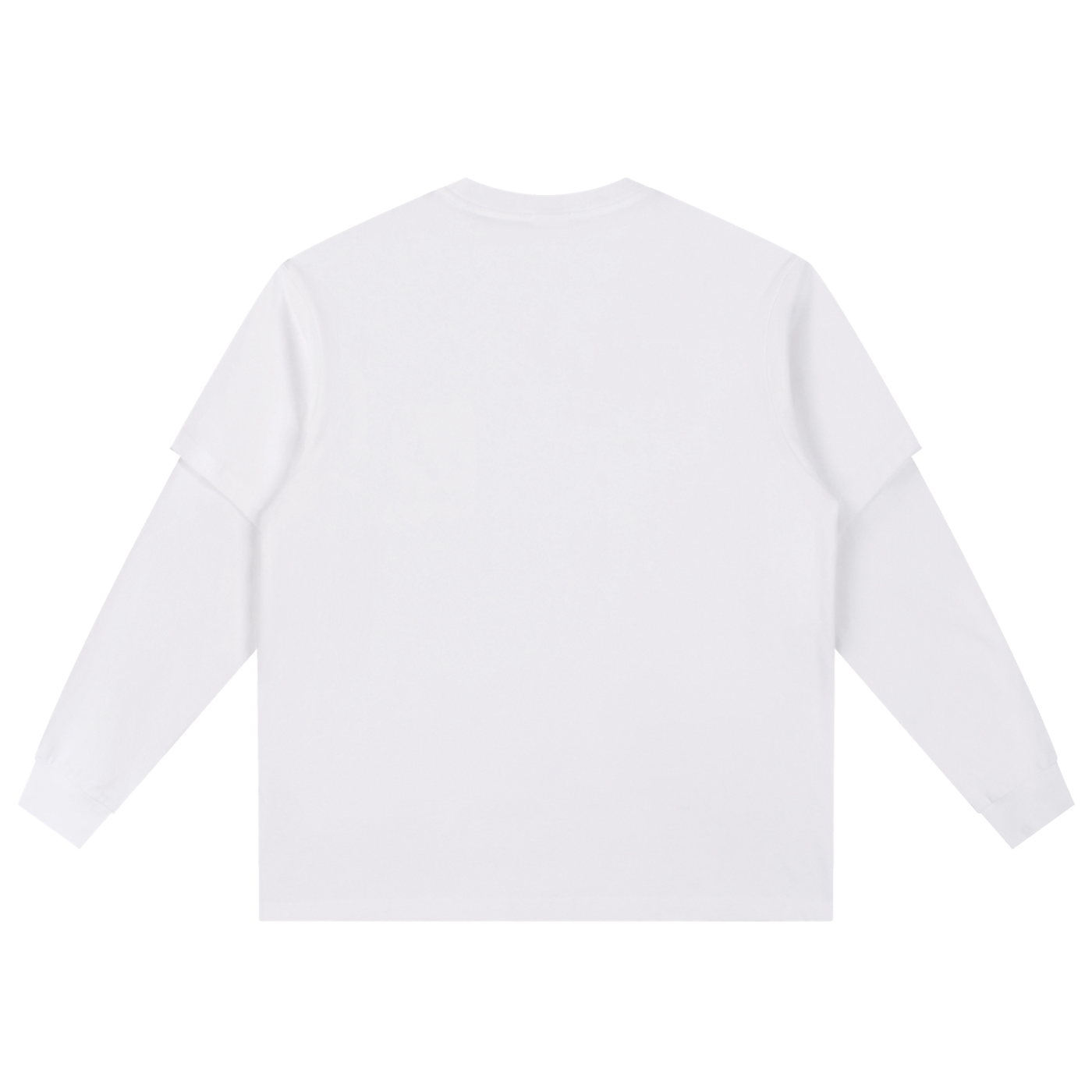 Layered Look Pocket Long Sleeve Tee