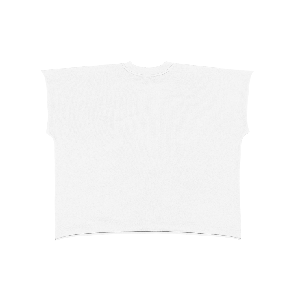 Raw Edge Boxy Cotton Tee