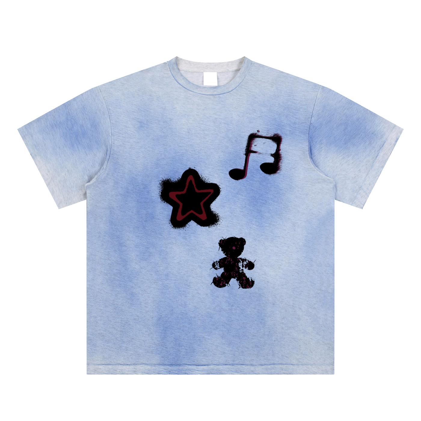 Sun Fade Hand-Painted Graphic Tee