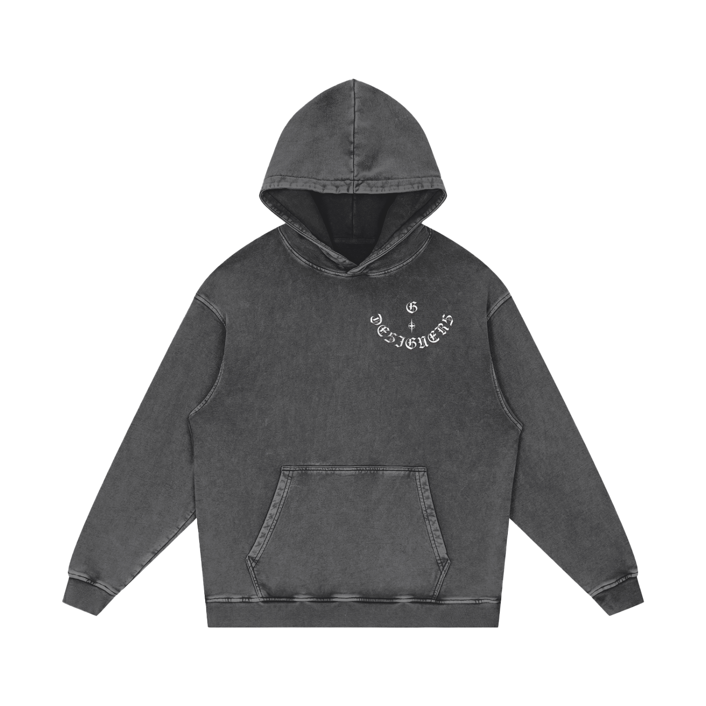 Acid Wash Oversize G-Hoodie