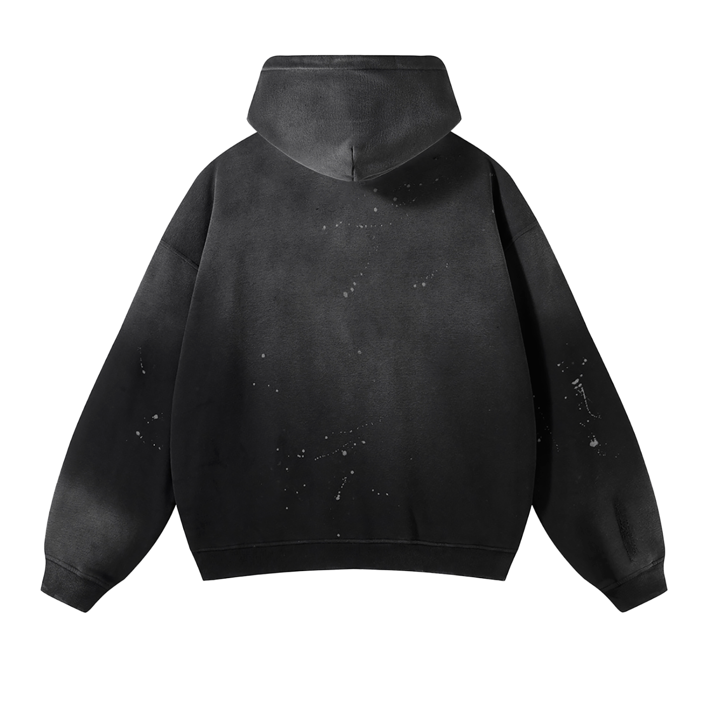 Vintage Wash Frayed | Fleece Hoodie
