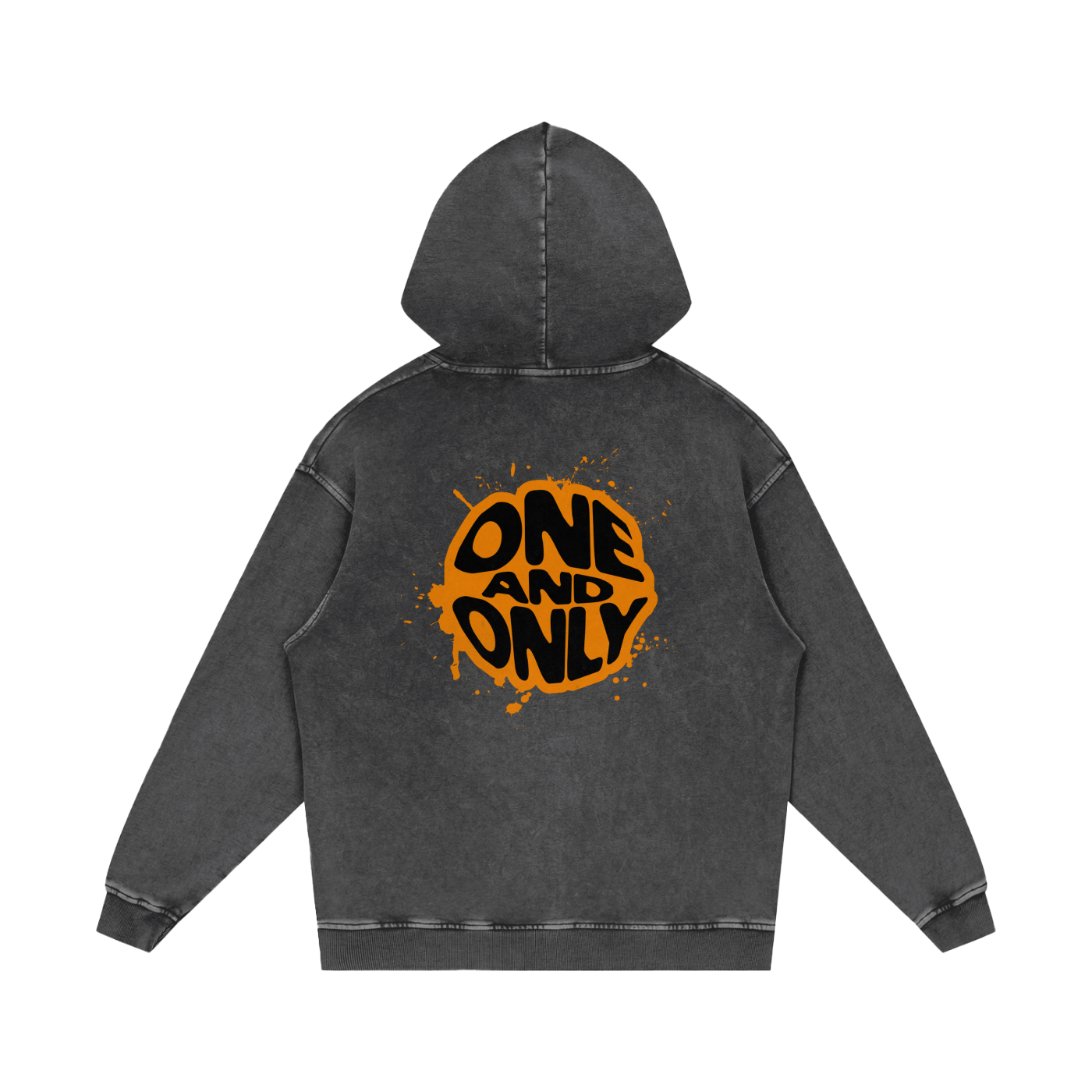 One And Only | Acid Wash Oversize Hoodie
