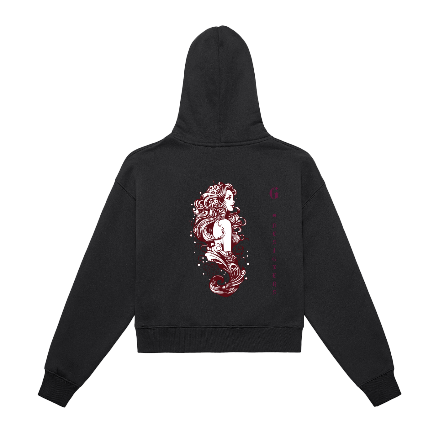 Crest Zip Hoodie | Cropped Cut