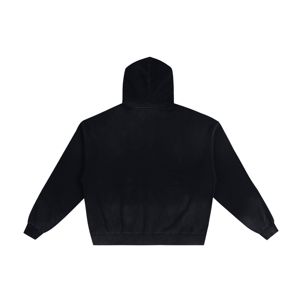 Vintage Sunfaded Zip Hoodie | Heavyweight Distressed