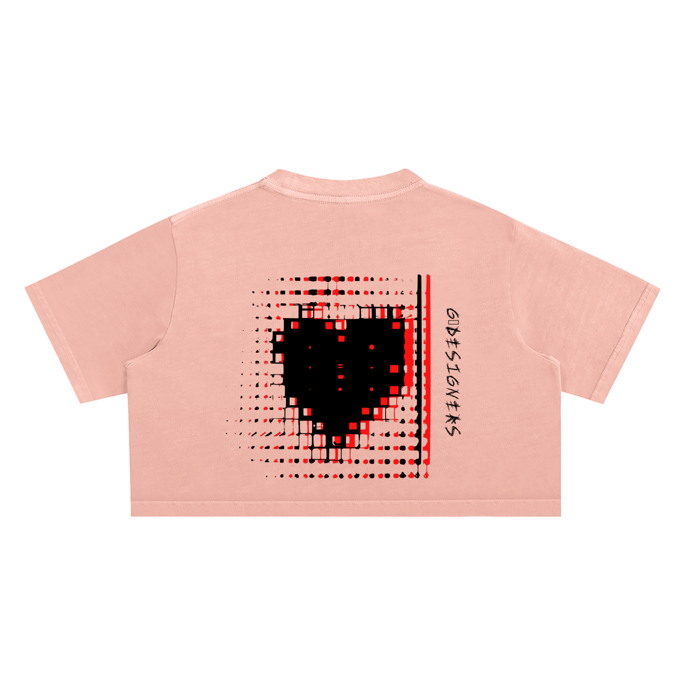 Pixel Heart | Snow Washed Top