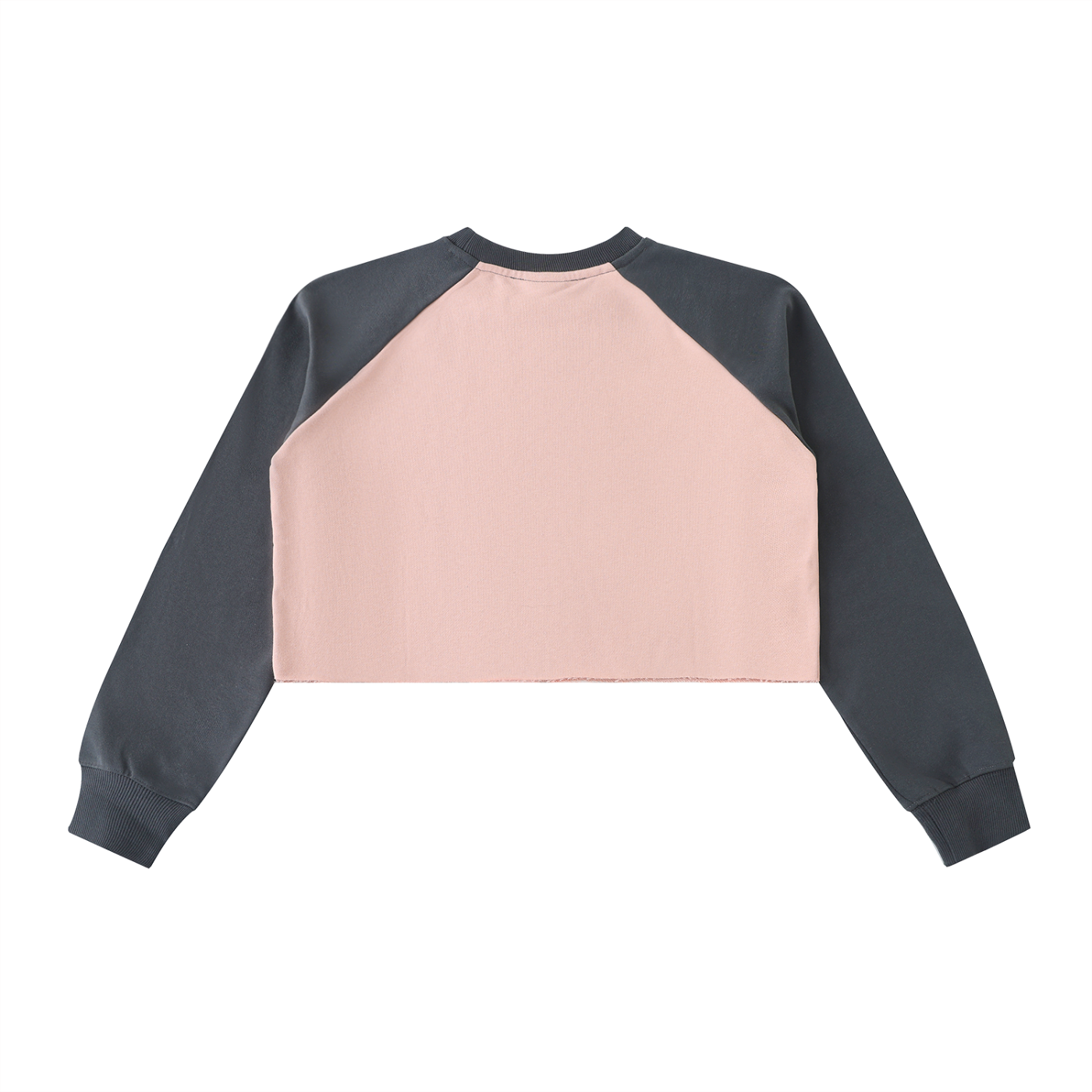 Women’s Raglan Color-Block Crop Sweatshirt