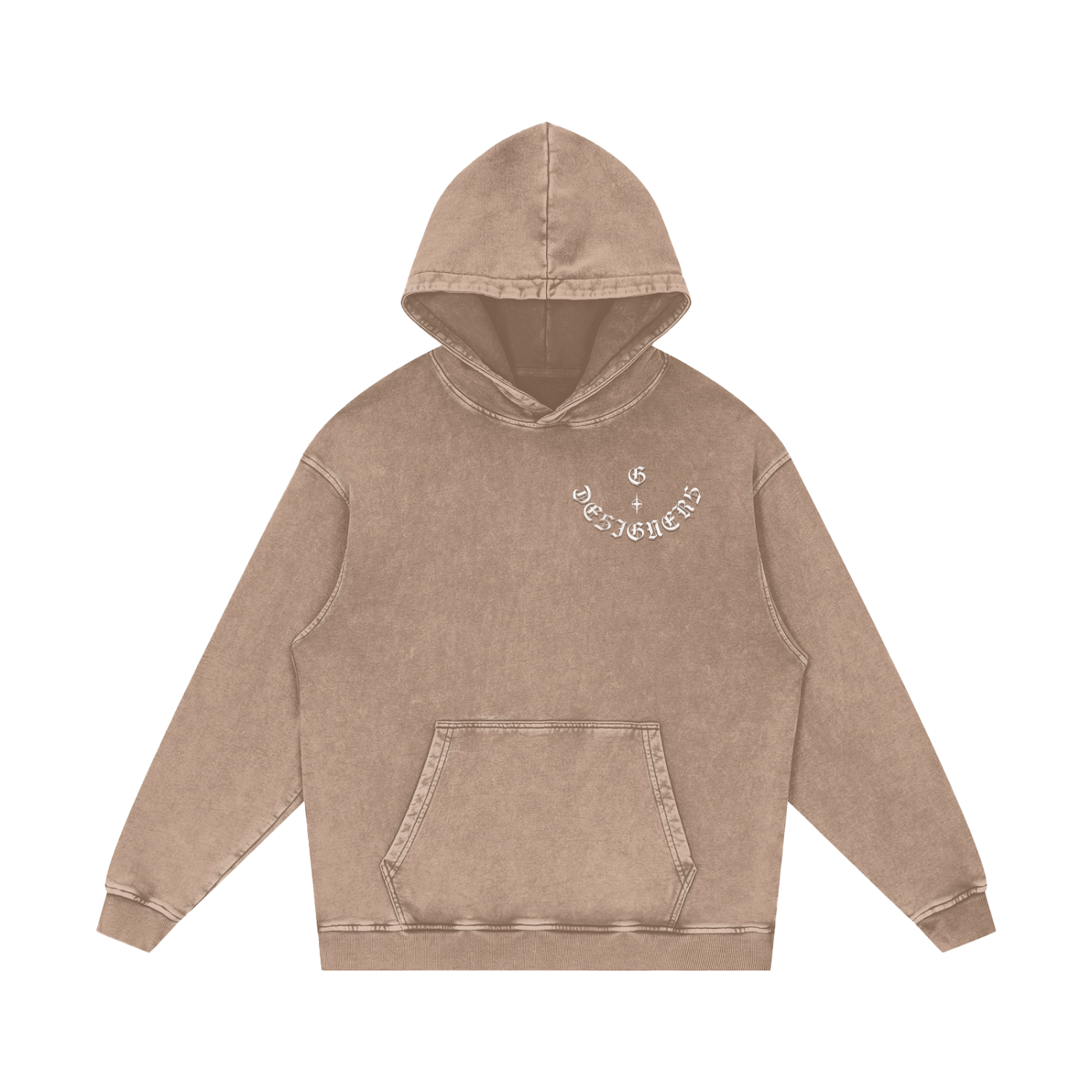 Acid Wash Oversize G-Hoodie