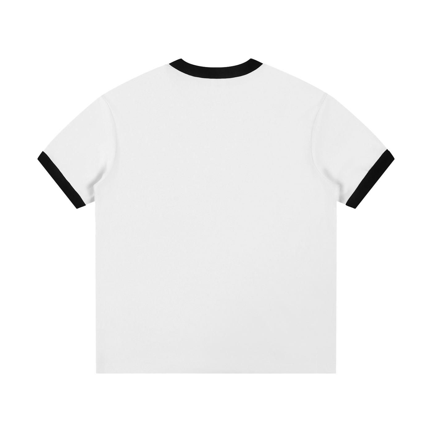 Retro Ringer Tee | Contrast Ribbed Crewneck