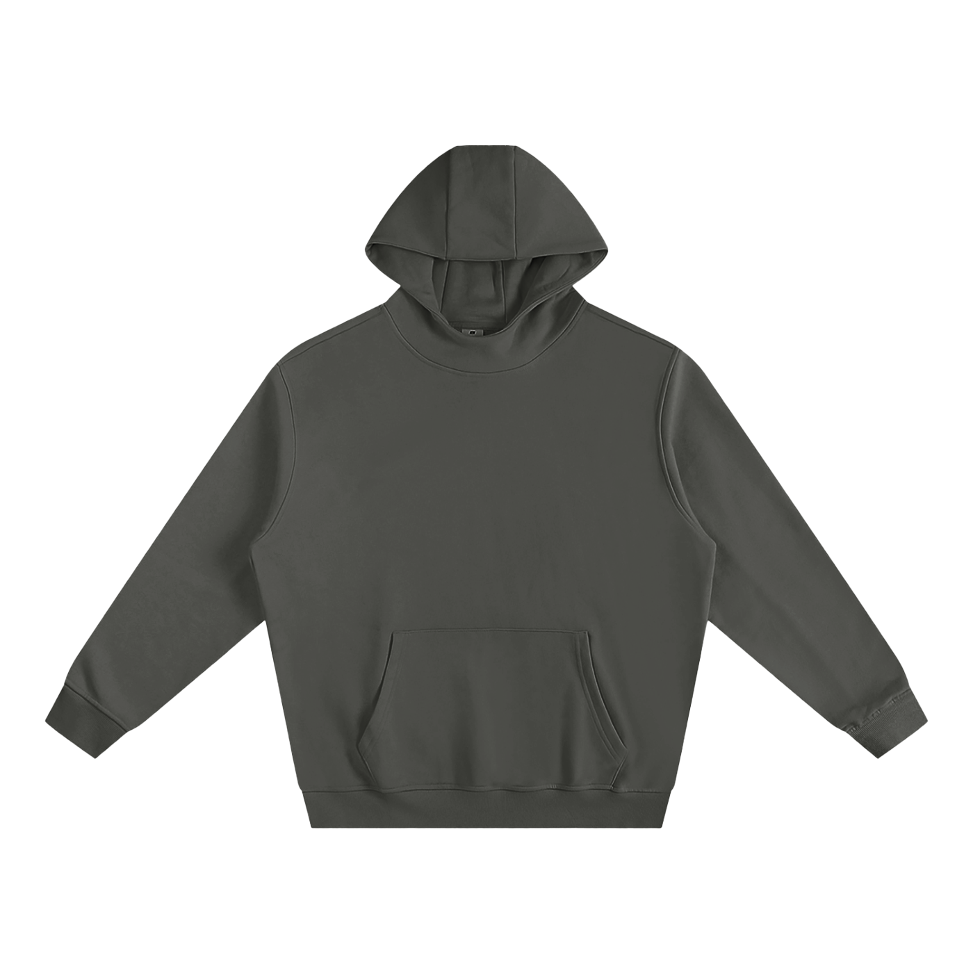 Fleece-Lined High Neck Hoodie