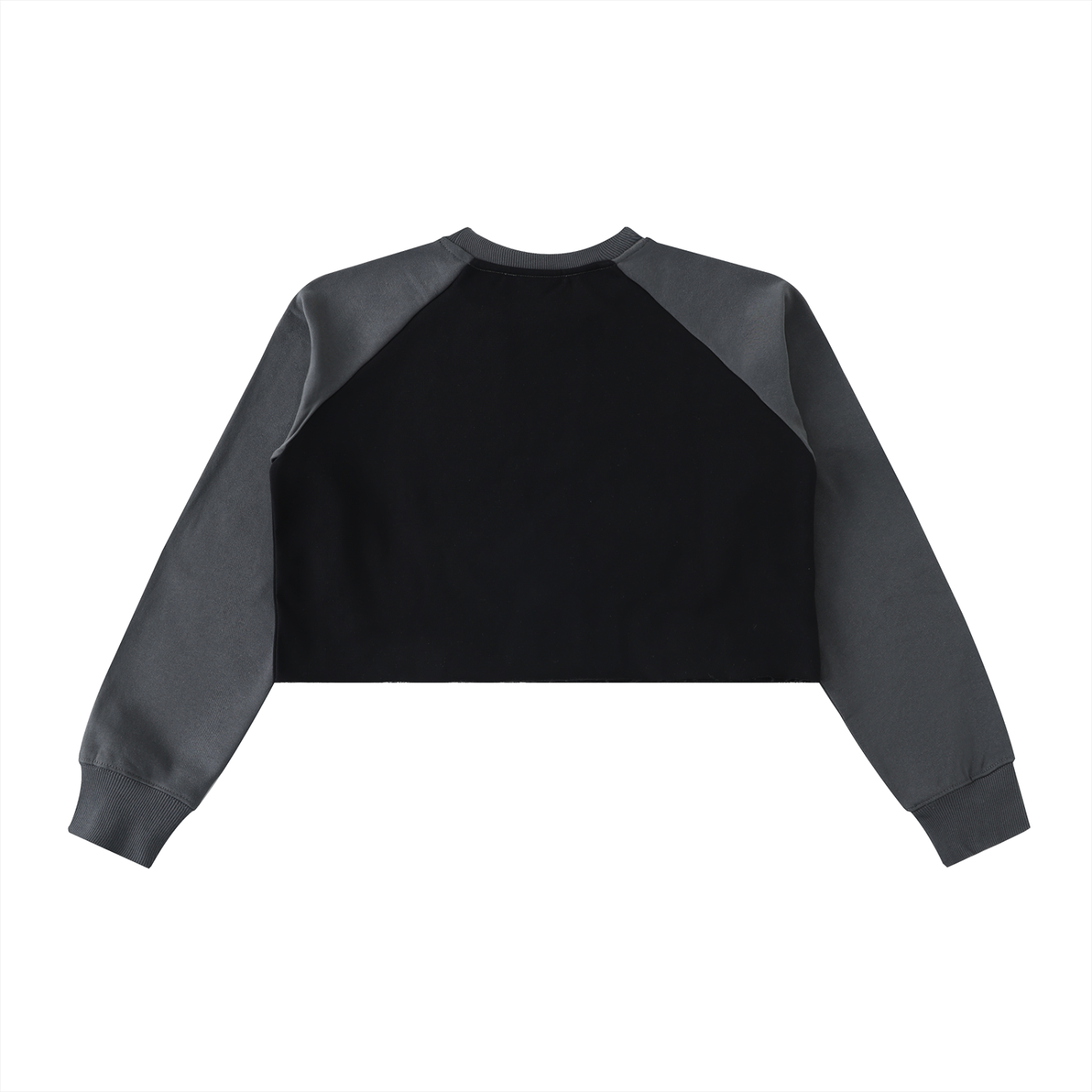 Women’s Raglan Color-Block Crop Sweatshirt