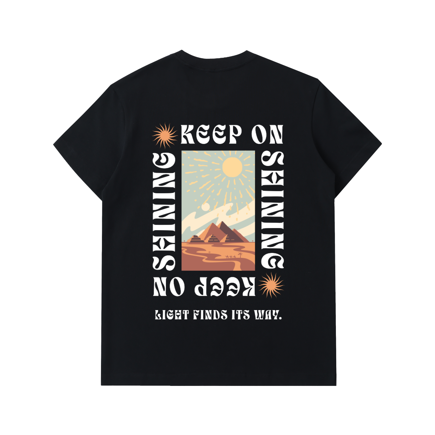 Keep On Shining Graphic Cotton Tee
