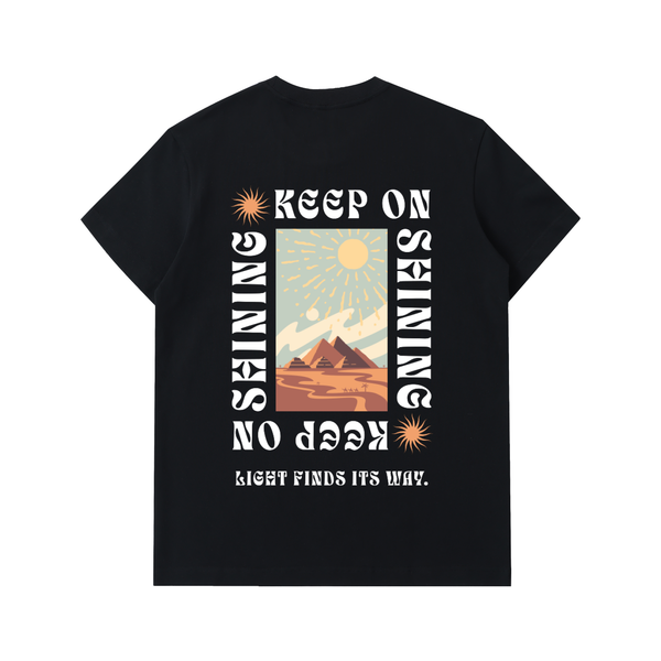 Keep On Shining Graphic Cotton Tee