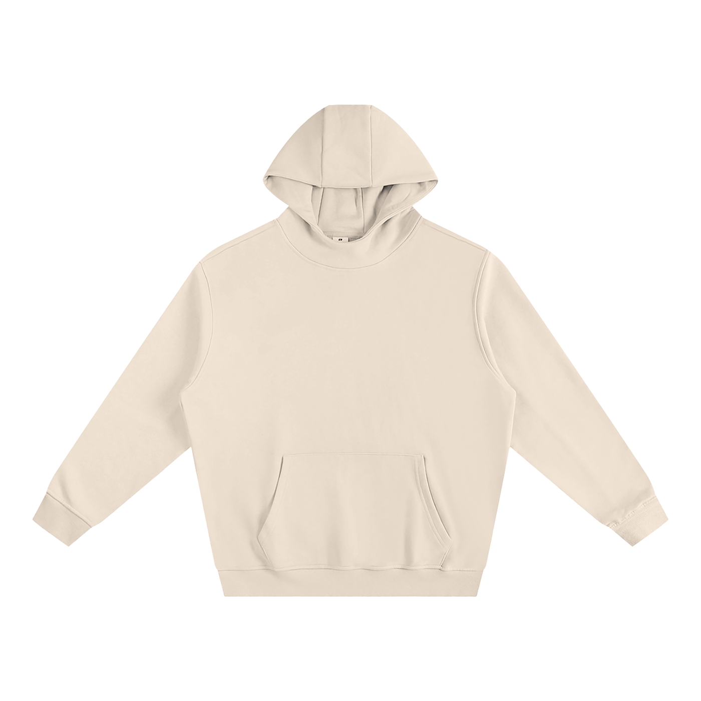 Fleece-Lined High Neck Hoodie