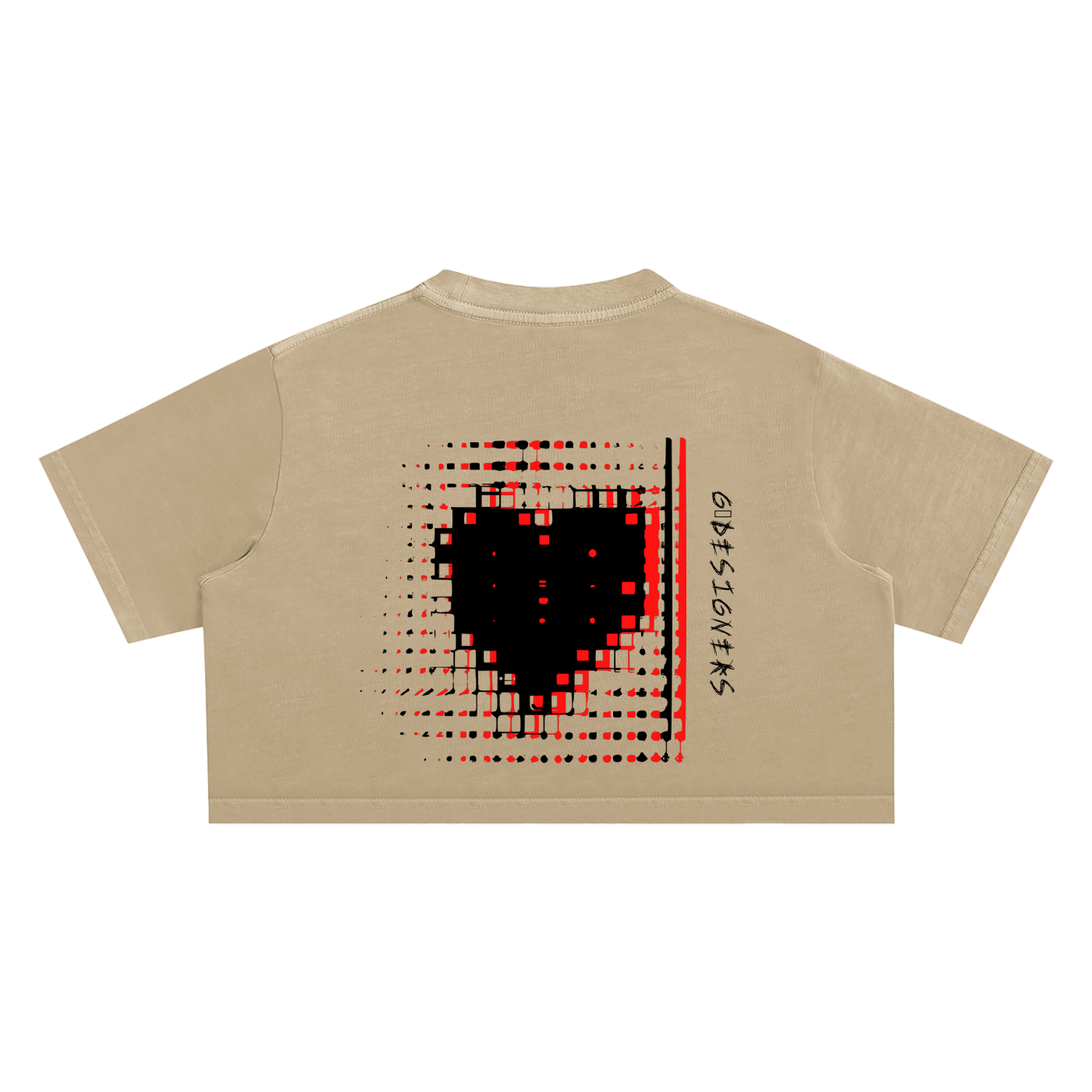 Pixel Heart | Snow Washed Top