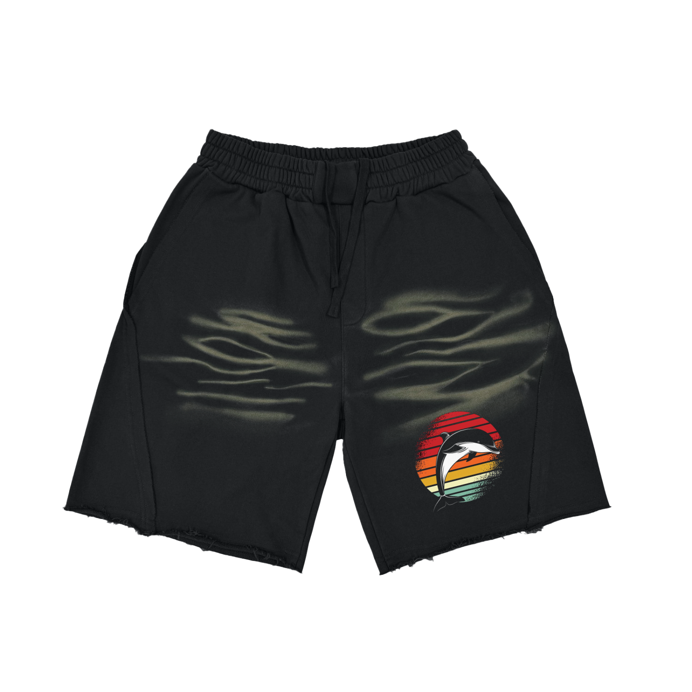 Vintage Tiger-Stripes Shorts