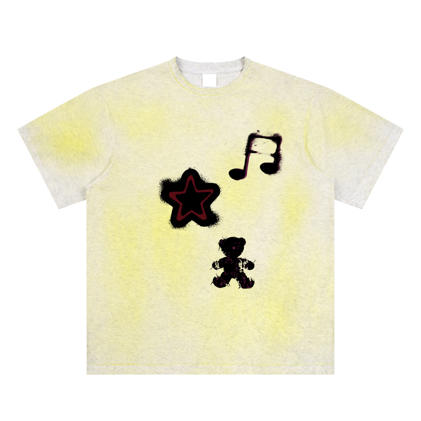 Sun Fade Hand-Painted Graphic Tee