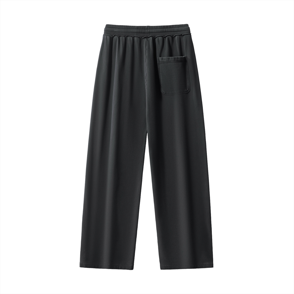 Men’s Raw-Seam Enzyme Washed Sweatpants