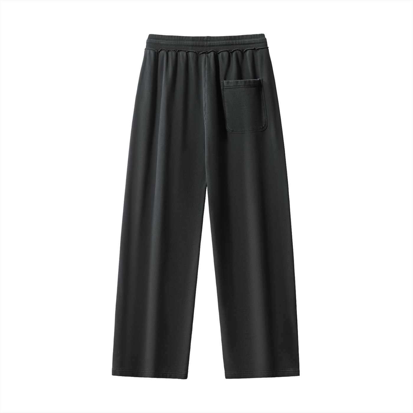 Men’s Raw-Seam Enzyme Washed Sweatpants