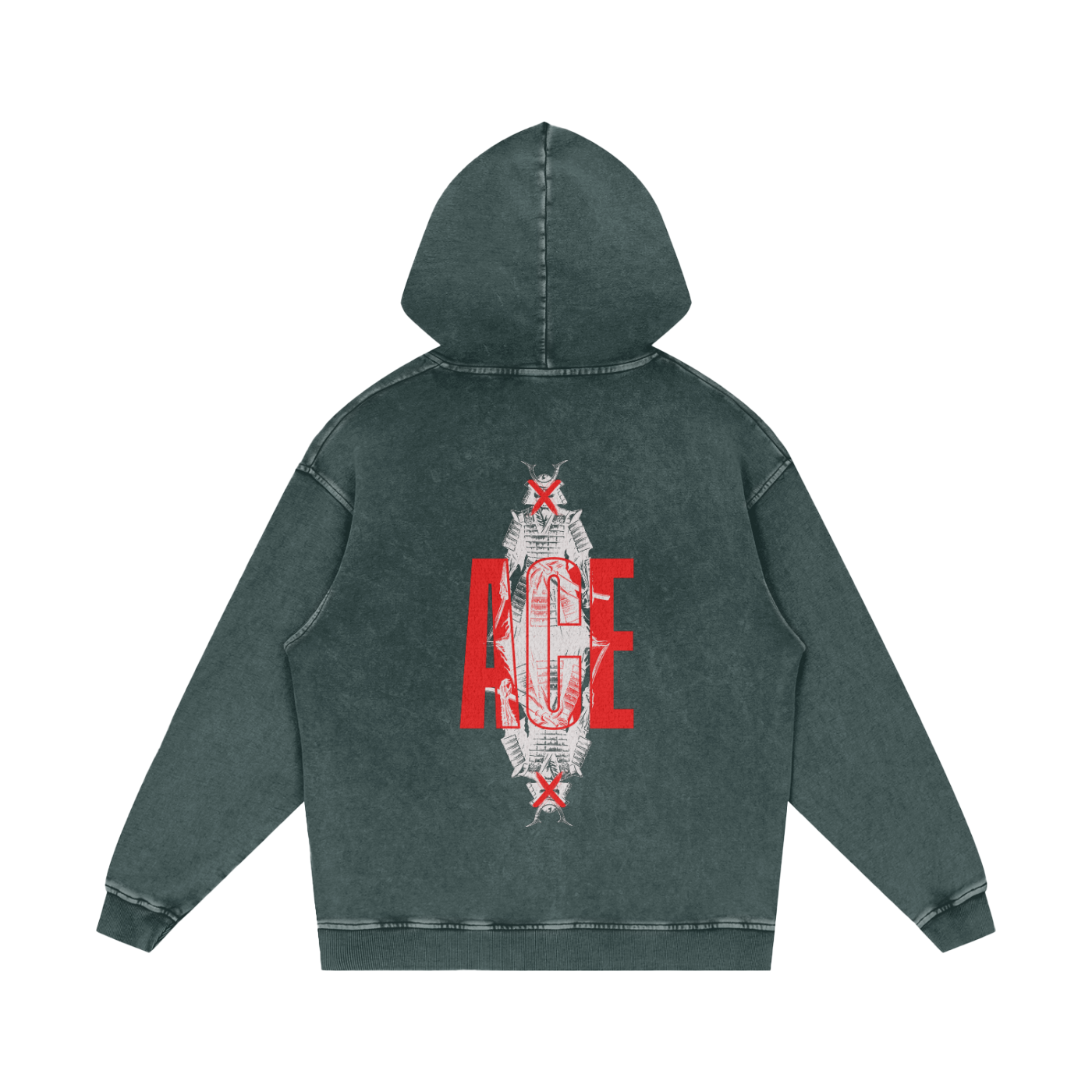 Ace Acid Wash Oversize Hoodie