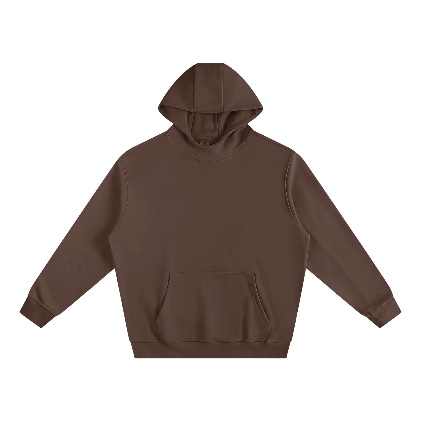 Fleece-Lined High Neck Hoodie
