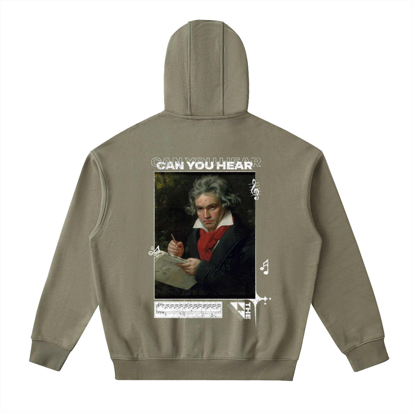 CAN YOU HEAR | Beethoven Zip-Up Hoodie