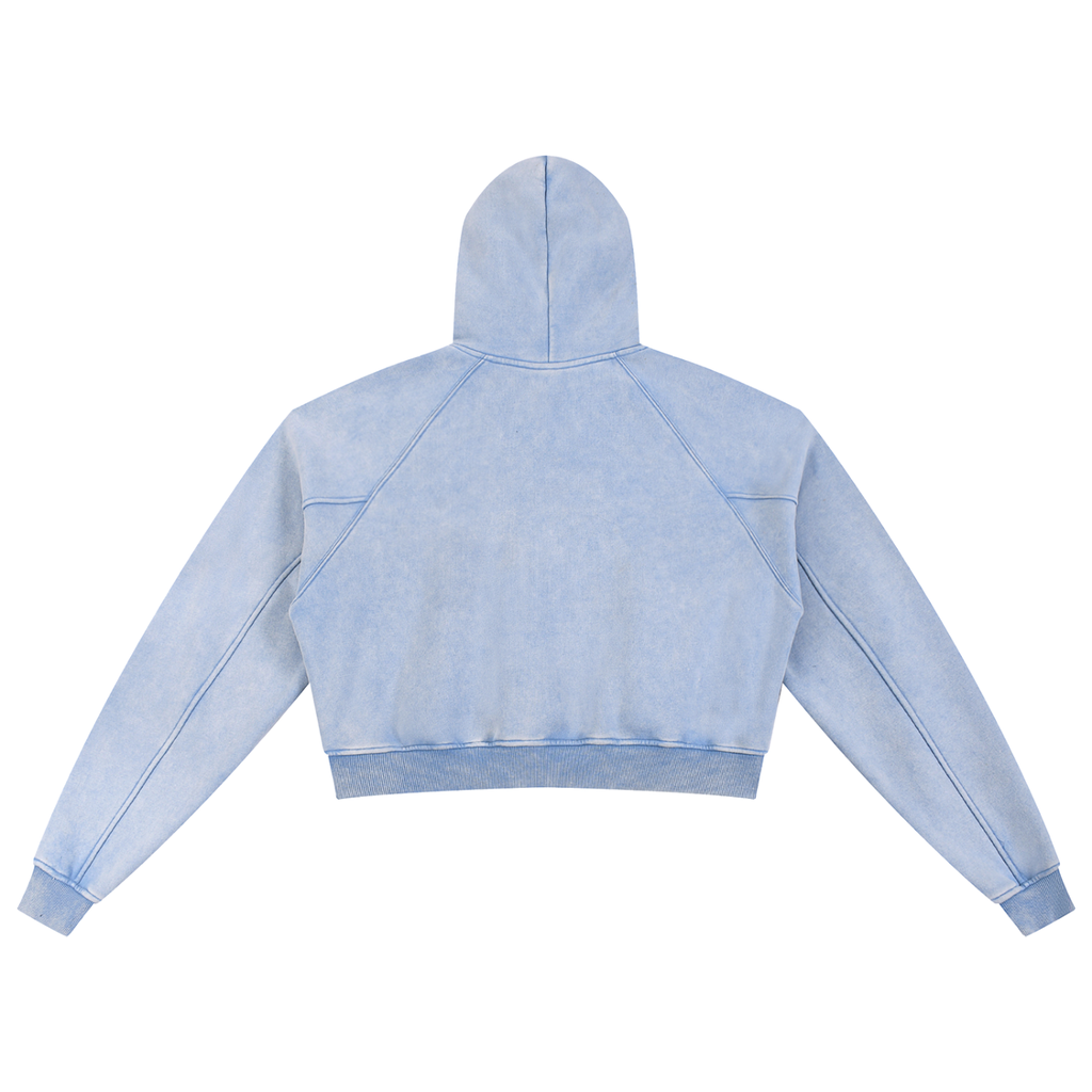 Women’s Snow Washed Cropped Hoodie