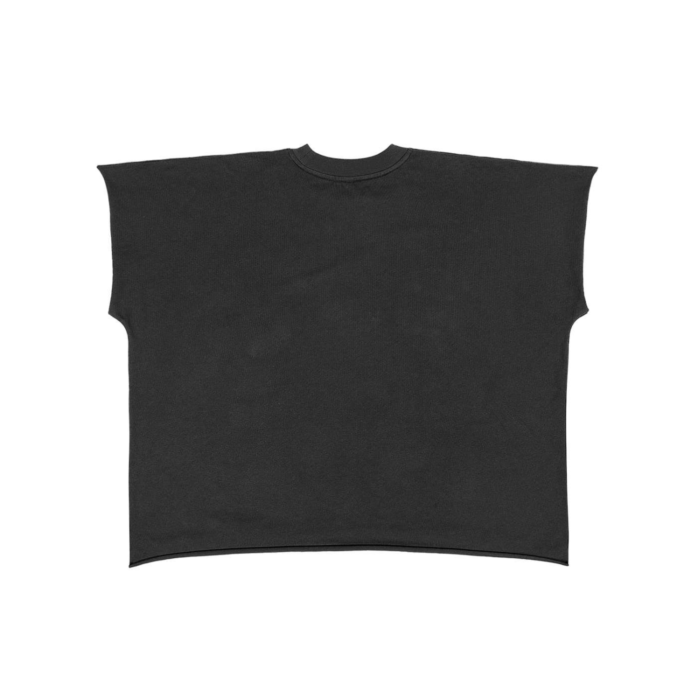 Raw Edge Boxy Cotton Tee
