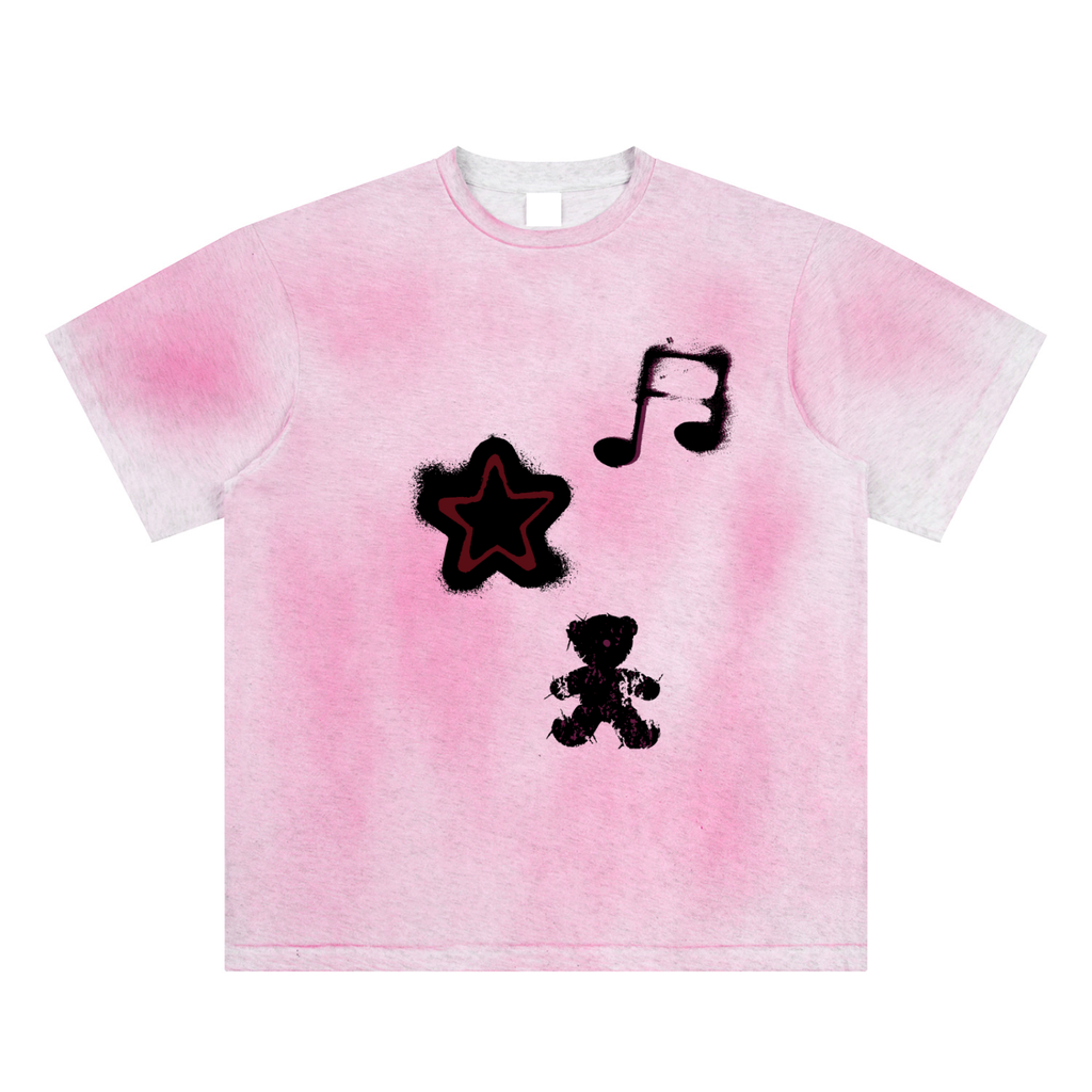 Sun Fade Hand-Painted Graphic Tee