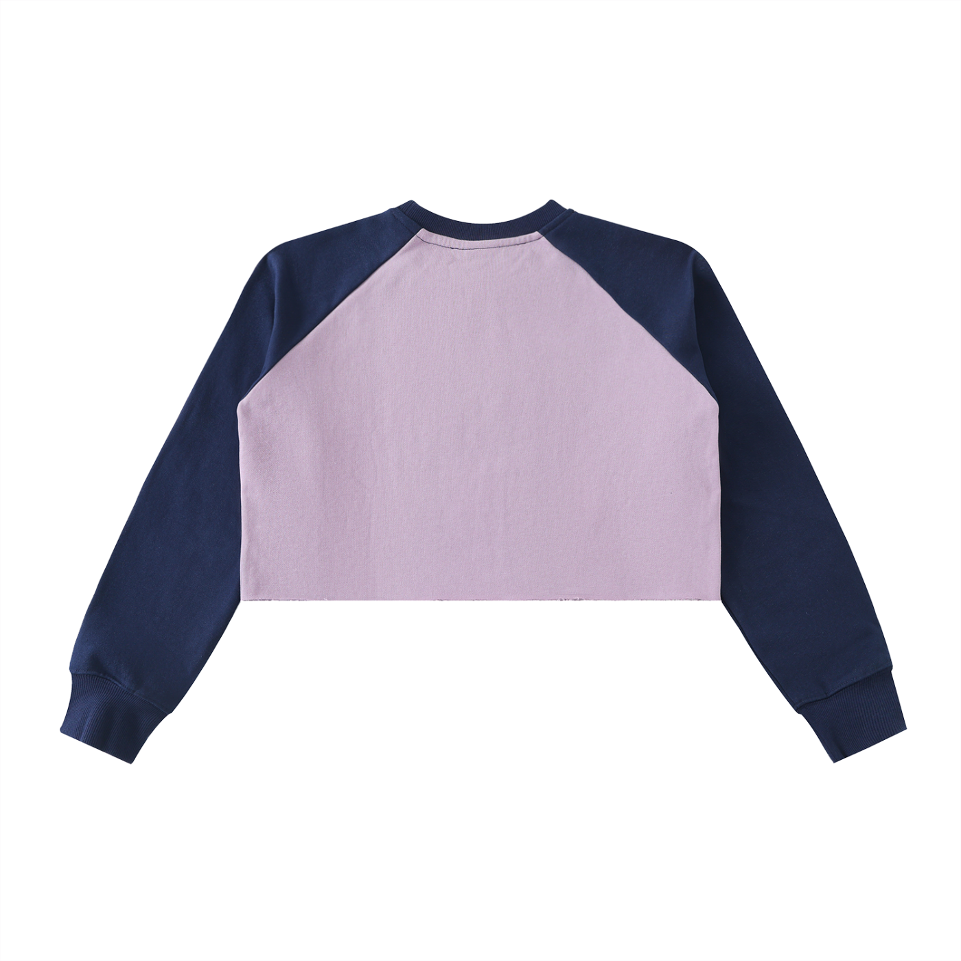 Women’s Raglan Color-Block Crop Sweatshirt