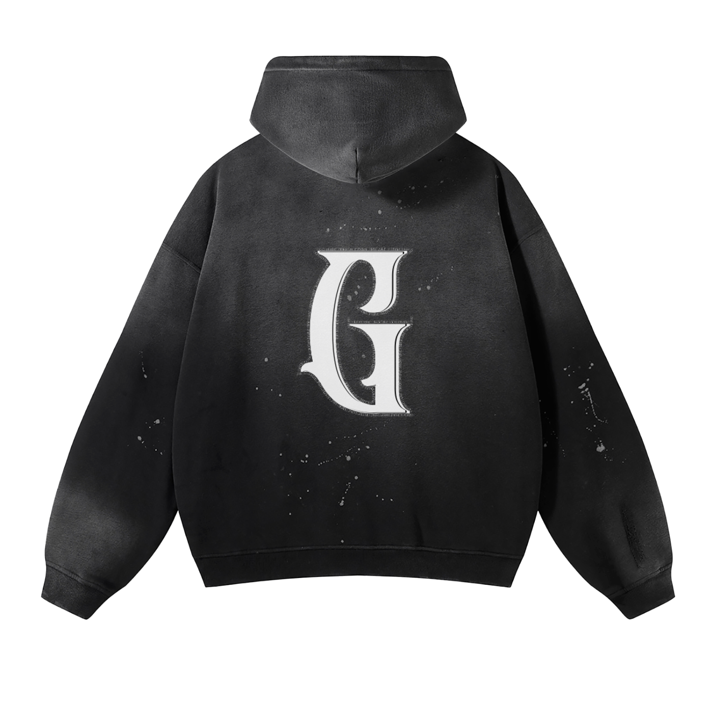 Vintage Wash Frayed Hoodie