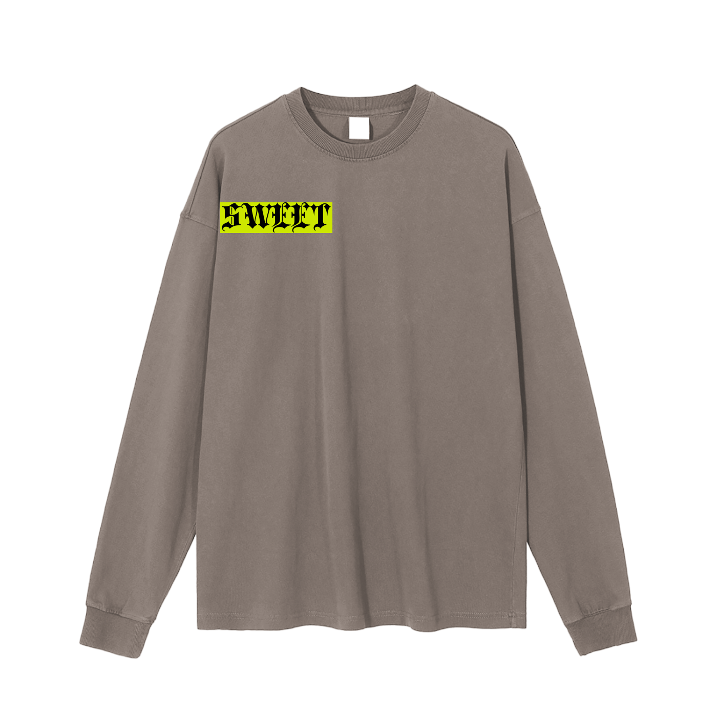 Long Sleeve Tee - "SWEET" (Enzyme Washed)