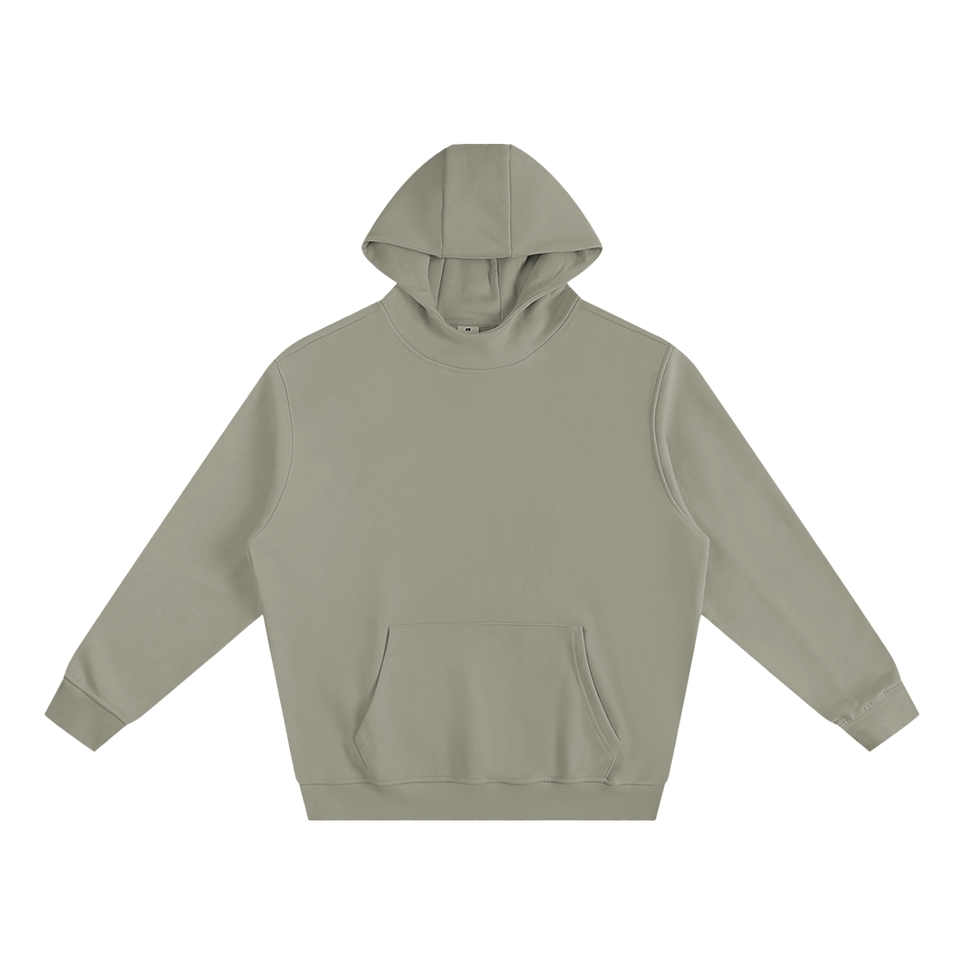 Fleece-Lined High Neck Hoodie