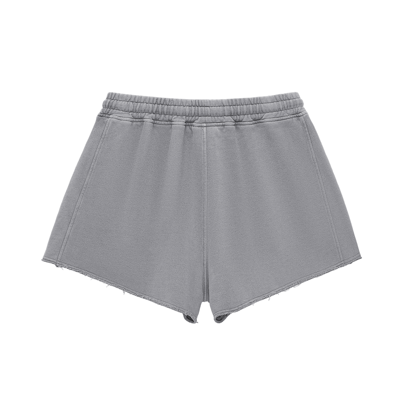 Raw Edge Drawstring Shorts
