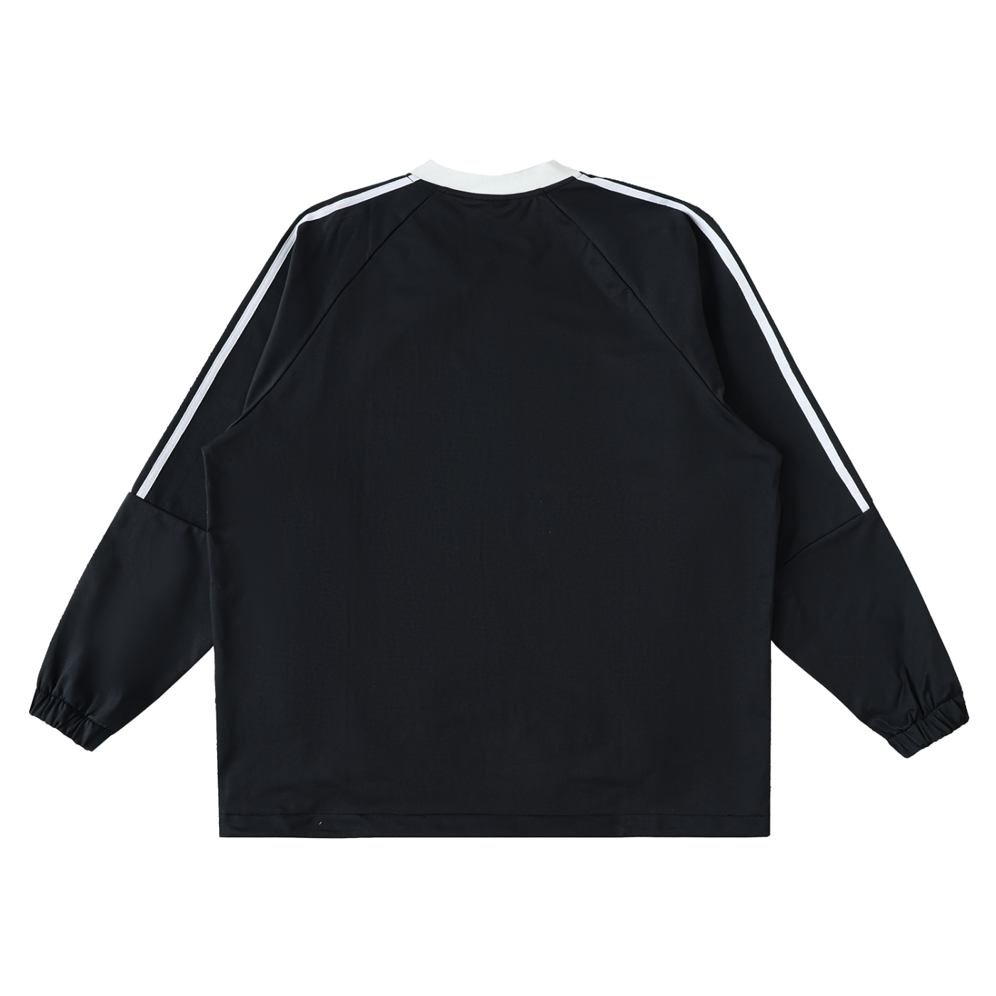 Color Block V-Neck Long Sleeve Tee